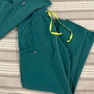 Marine Color- Large Petite Kade Scrub Pants
